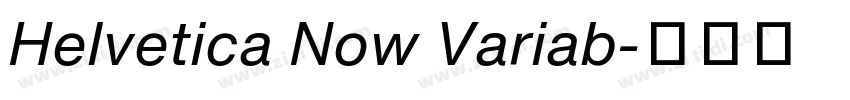 Helvetica Now Variab字体转换
